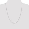 Black Bow Jewelry 1.1mm 14k White Gold Solid Flat Cable Chain Necklace - 2 of 4