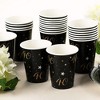 Blue Panda 144 Piece 40th Birthday Party Supplies Set, Black and Gold Plates, Napkins, Cups, Cutlery, and Decorations, Serves 24 - 4 of 4