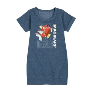 - Pokémon - Magikarp Graphic Short Sleeve Fleece Dress - 1 of 4