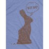 Mens Bite Me Chocolate Holiday Bunny T Shirt Funny Sassy Candy Hilarious Tee - Crazy Dog Men's T Shirt - 2 of 4