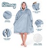 The Bare Homey - Adult Wearable Blanket - Fleece Side Pockets - 3 of 4
