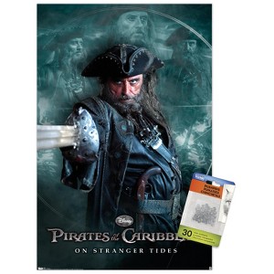 Trends International Disney Pirates of the Caribbean: On Stranger Tides - Black Beard Unframed Wall Poster Prints - 1 of 4