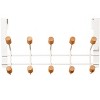 Home Mart Goods Heavy Duty White Over The Door Hanger Hanging Rack 5 Hooks Organizer - 4 of 4