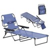 Resenkos Premium Foldable Recliner Chair, Comfortable Lounge Seat With Backrest, Ideal, Navy Blue - 2 of 4