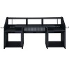 NicBex Home Office Desk 26" L Morden Music Desk with Storage Shelves, Keyboard Tray, Hooks and Wooden Desktop for Study and Work - 2 of 4