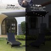 PAGED Rectangle Patio Umbrella Modern Market Umbrella with Push Button Tilt, Crank and 6 Ribs for Garden and Poolside, Base Not Included - 4 of 4