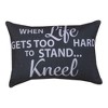 Climaweave Word Pillow WHEN LIFE GETS HARD… – 12.5x8 Inch by Manual Woodworkers and Weavers - 2 of 3