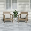 WestinTrends Avalon Outdoor Patio HDPE Deep Seating Armchair (Set of 2) - 2 of 4