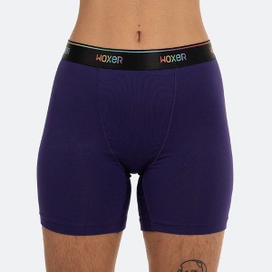 Woxer | Ultra-Soft, Stretchy, No-Dig Waistband | Women's Baller High Waisted 5" Boxer Brief - 1 of 4