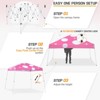 EAGLE PEAK Slant Leg Pop-up Canopy Tent Easy One Person Setup Instant Outdoor Beach Canopy Folding Portable Sports Shelter - 2 of 4