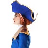 HalloweenCostumes.com One Size Women Womens Disney Treasure Planet Captain Amelia Halloween Costume Hat Accessory, Blue - 2 of 4