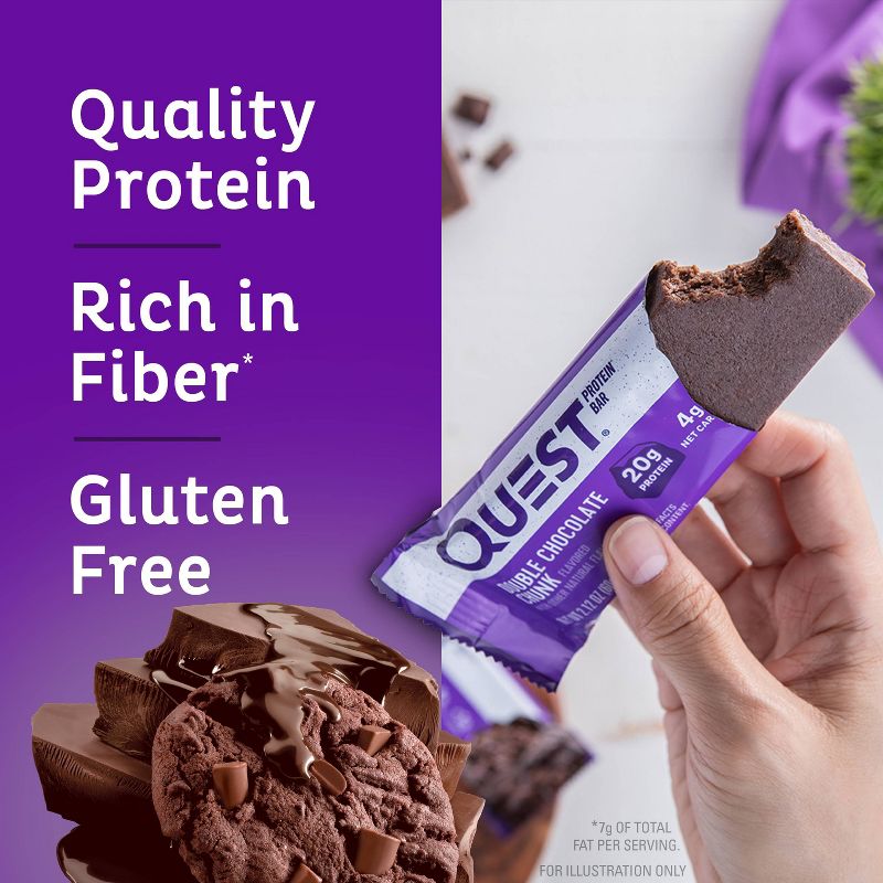 Quest Nutrition Protein Bar - Double Chocolate Chunk - 12ct, 5 of 12