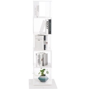 TiramisuBest 40" Home Executive Desk and Upholstered Chair Set with Bookshelf – Espresso - 1 of 4