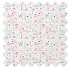 Bacati - Boys Baseball Muslin Red Gray 3 pc Crib Bedding Set - 4 of 4