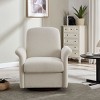 Linen Swivel Barrel Accent Chair with Solid Wood Base,Modern Armchair for Reading or Living Room–The Pop Home - 2 of 4