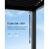 Outdoor Louvered Pergola, All-Aluminum Patio Gazebo with Adjustable Roof, Reinforced Frame, Built-In Drainage System - 4 of 4
