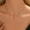 Dainty Gold Chain Necklace For Women - 18K Gold Plated Coin Disc Choker With Beaded & Paper Clip Layered Chain, Everyday Jewelry Gift - 4 of 4