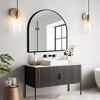 SpassWay Arch Metal Bathroom/Vanity Mirror Decorative Wall Mirror for Living Room Bathroom Bedroom Entryway Black/Gold/Silver - 2 of 4