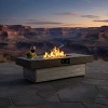 Christopher Knight Home Zane Contemporary Patio 50,000 BTU Iron Rectangular Fire Pit Table with Adjustable Height - 2 of 4