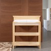 INFURNIC Decorative Storage Cabinets Universal Changing Table with Open Shelves for Nursery Organization, Brown, 40"*18"*37" - 3 of 4