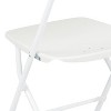 Emma and Oliver Set of 2 Stackable Folding Plastic Chairs - 650 LB Weight Capacity - 3 of 4