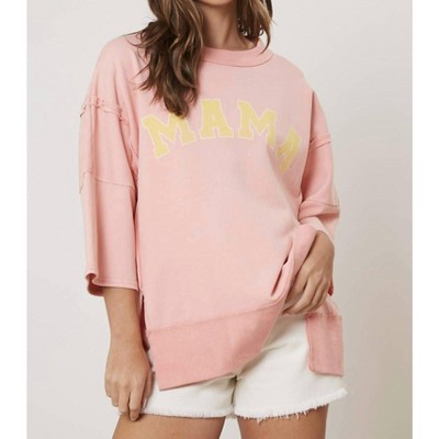 Women's Mama Graphic Tee - Peach Love
