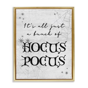 Stupell Industries Just A Bunch Of Hocus Pocus Phrase Floating Frame Canvas Art - 1 of 4