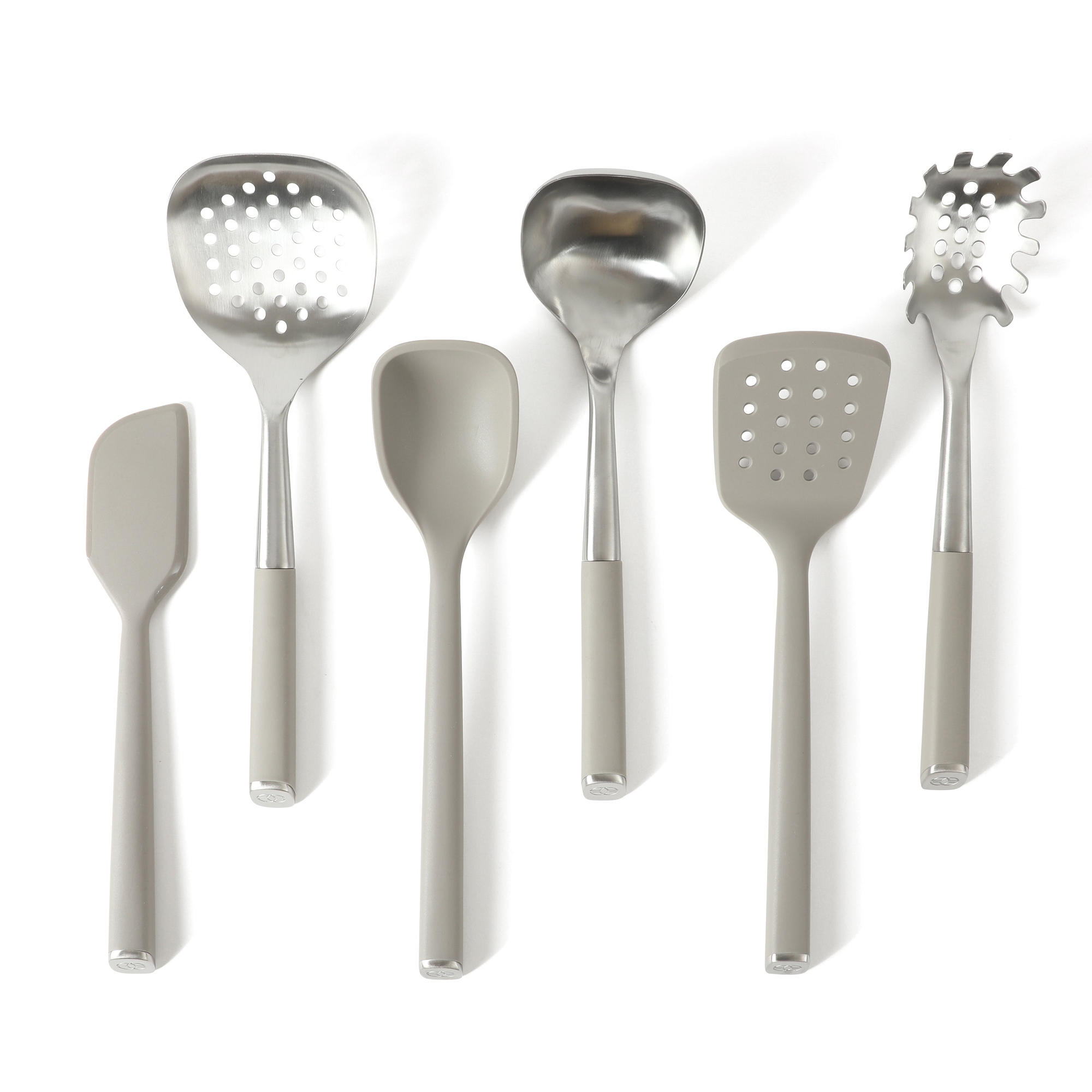 Calphalon Edge 6 Piece Stainless Steel Kitchen Tool & Gadget Set- Taupe