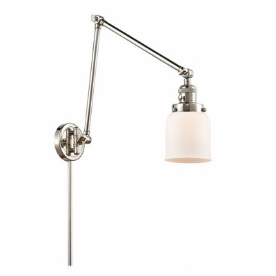 Bell - 1 Light Swing Arm Wall Sconce In Industrial Style-30 Inches Tall and 8 Inches Wide