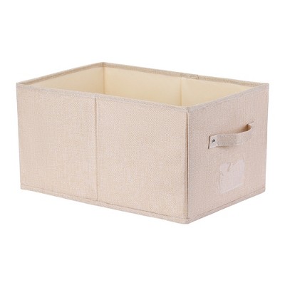 Unique Bargains Fabric Foldable Closet Storage Bins with Handles