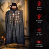 Whisen Battery-Operated Halloween Pumpkin Ghost, Sound-Activated Scary Voice & LED Eyes - 3 of 4
