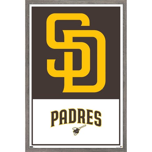 Trends International Mlb San Diego Padres - Fernando Tatis Jr. 22 Framed  Wall Poster Prints Barnwood Framed Version 22.375 X 34 : Target