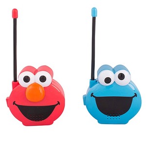Sesame Street Molded Walkie Talkie Outdoor Exploration Toy in Elmo & Cookie Monster - 1 of 3