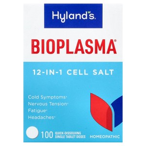 Hyland's Naturals Bioplasma®, 12-In-1 Cell Salt, 100 Quick-Dissolving Single Tablet Doses - 1 of 4