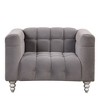 CAVINAS Cloud Couch Modern Dutch Fluff Upholstered Single Sofa Couch 1-seat Sofa with Solid Wood Legs for Living Room - 2 of 4