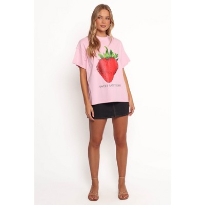 Petal and Pup Womens Cerise Tee