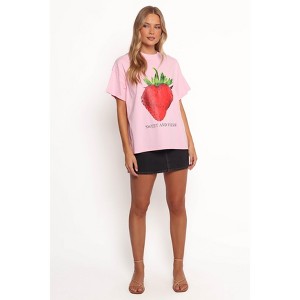 Petal and Pup Womens Cerise Tee - 1 of 4
