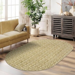 Washable Area Rug - Non-Slip, Low Pile, Stain-Resistant, No-Shedding, Easy-Clean, Boho Design for Baby Room - 1 of 4