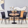 3/5 Piece Dining Table Set Round Kitchen Table Set Space-Saving Dinette with 2/4 Upholstered Chairs - ModernLuxe - 2 of 4