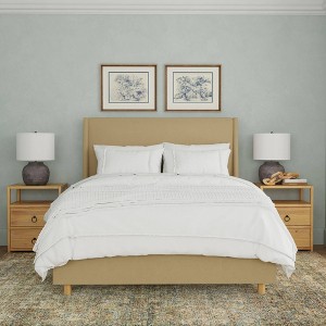 Encino Wingback Bed in Dry Velvet - Threshold™ designed with Studio McGee - 1 of 4