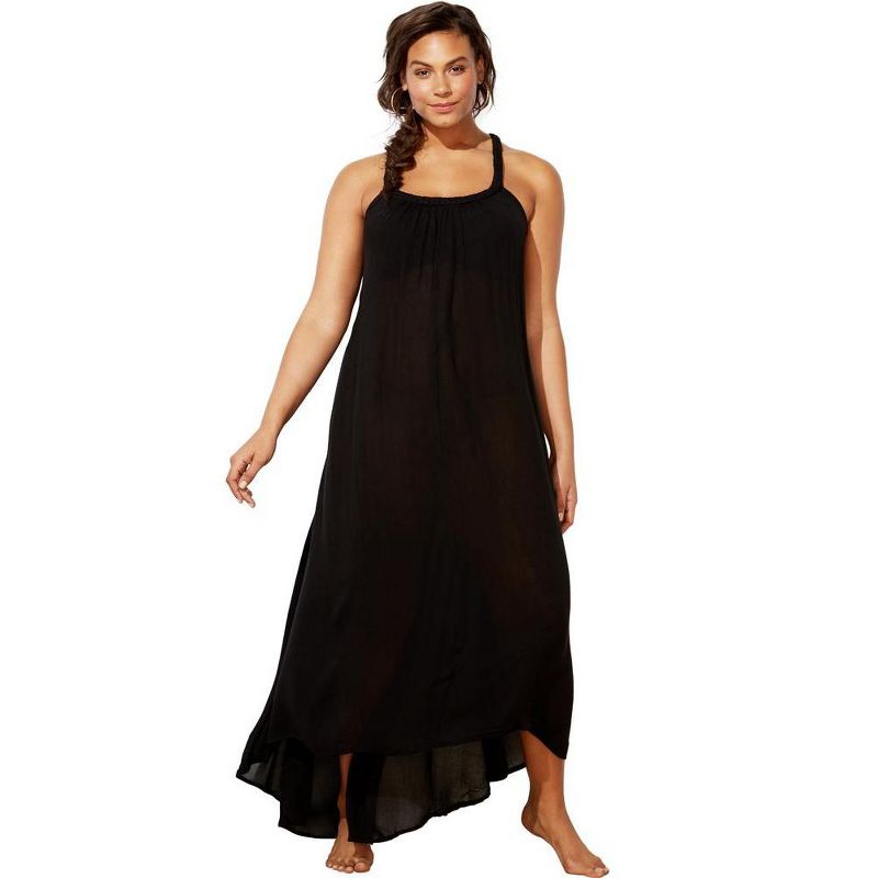 Swimsuits for All Women's Plus Size Candance Braided Cover Up Maxi Dress, 1 of 2