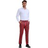 INSPIRE CHIC Men's Classic Fit Flat Front Business Work Prom Striped Pants - 4 of 4
