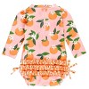 RuffleButts Baby/Toddler Girls UPF50+ Long Sleeve One Piece Rash Guard - 2 of 4