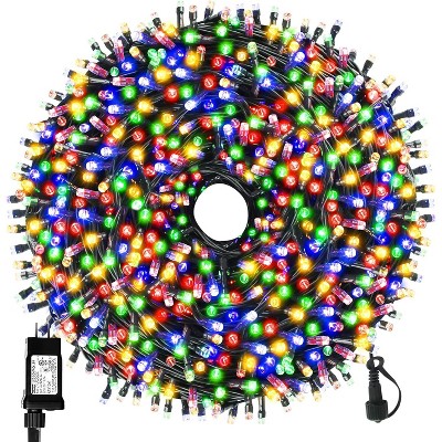 MaseiKar 200FT 300LEDs Christmas Lights Outdoor Indoor String Lights 8 Modes Memory Function for Christmas Tree Party Decoration, Multicolor
