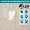 Unique Bargains Vintage Stripped Ends Twisted Cloth Covered Lamp Wires with Button and Plug 2 Pcs - 3 of 4