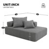 56" Boucle Modular Lounge Frame with Fully Compressed Design - 2 of 4