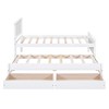 NicBex Twin Size Platform Bed Modern Simple Pine Bed Frame with Trundle and 2 Drawers for Bedroom and Living Room - 4 of 4