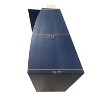 TIRAMISUBEST Stylish and Functional 2-Door 3-Drawer Cabinet with Carved Effect - Navy Blue Mobile File Cabinet - 4 of 4