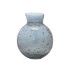 HomeRoots Set of Three Blue And Gray Seeded Glass Table Vases - 4 of 4
