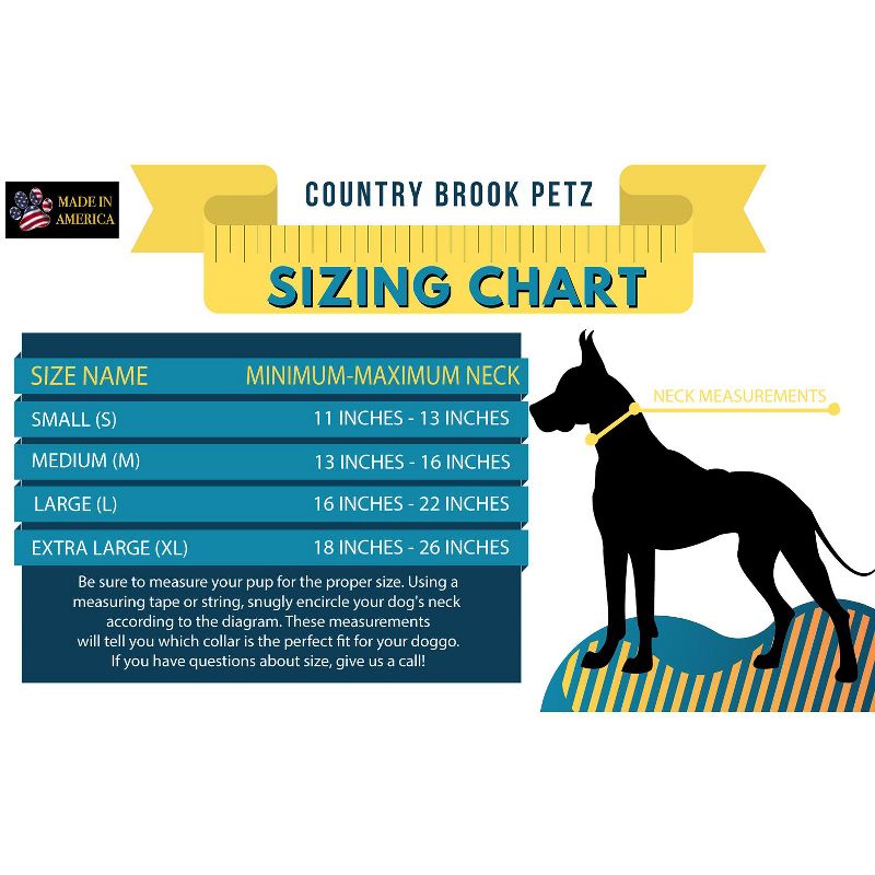 Country Brook Petz Premium Summer Pines Dog Collar and Leash, 4 of 9